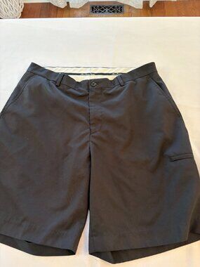 Alan Flusser Men Golf Dress Black Shorts Size 38